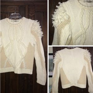 & Other Stories Heavyweight cable knit sweater
